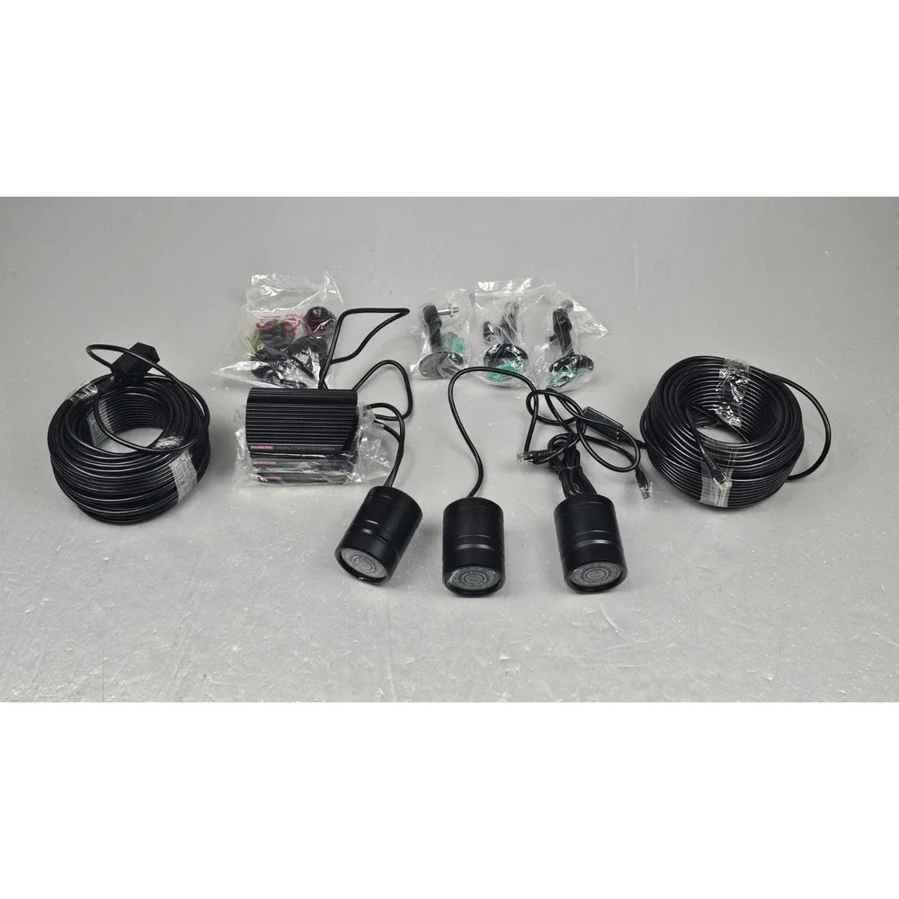 Triplex Network 4 Channel DVR Video Recoder PXWDVR723J-1360 with 3 Cameras